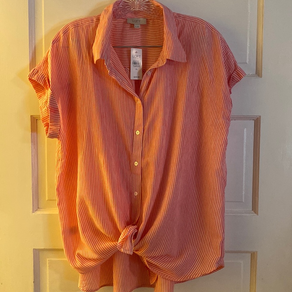 Ann Taylor Loft Button Up (XL) NWT